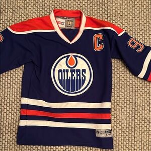 Kids Oilers Gretzky Hockey Jersey